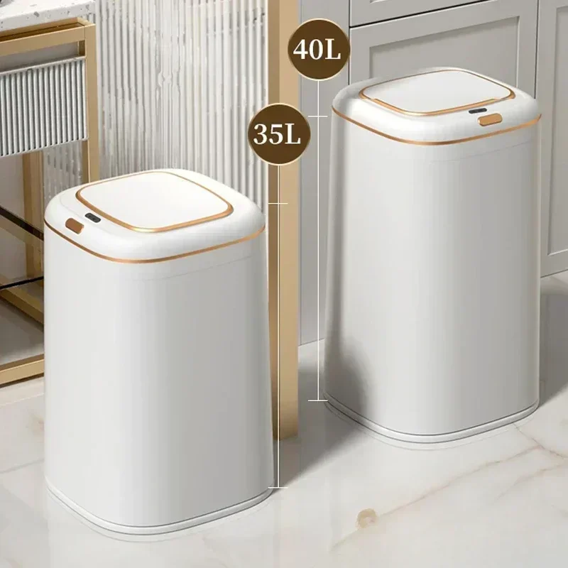 Commercial Kitchen Trash Can - 20/35/40L Smart Trash Can Large Capacity