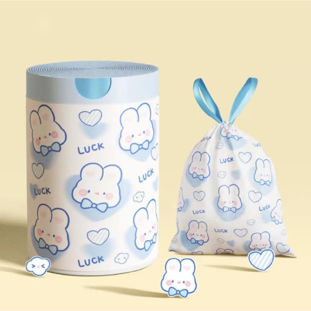 Commercial Kitchen Trash Can - 1 Pack 100 Pcs Cute Lucky