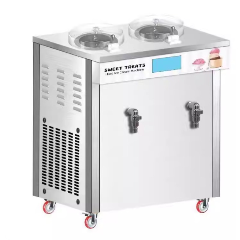 Commercial Ice Maker - Tabletop Gelato Machine Commercial Automatic Batch