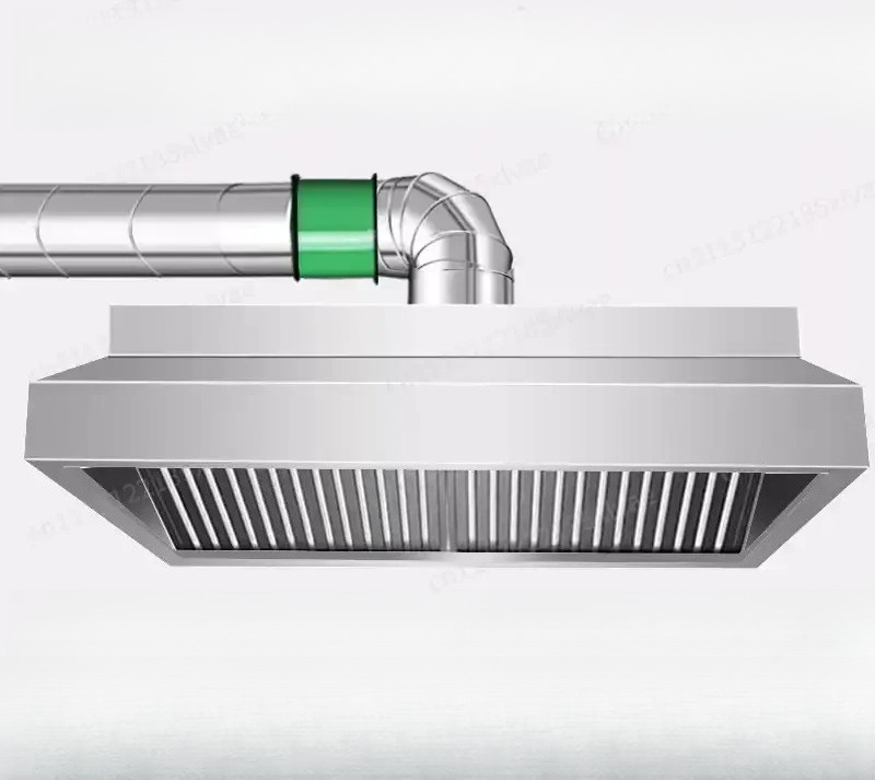 Commercial Kitchen Range Hood - Thickened Stainless Steel Fume Hood, Powerful