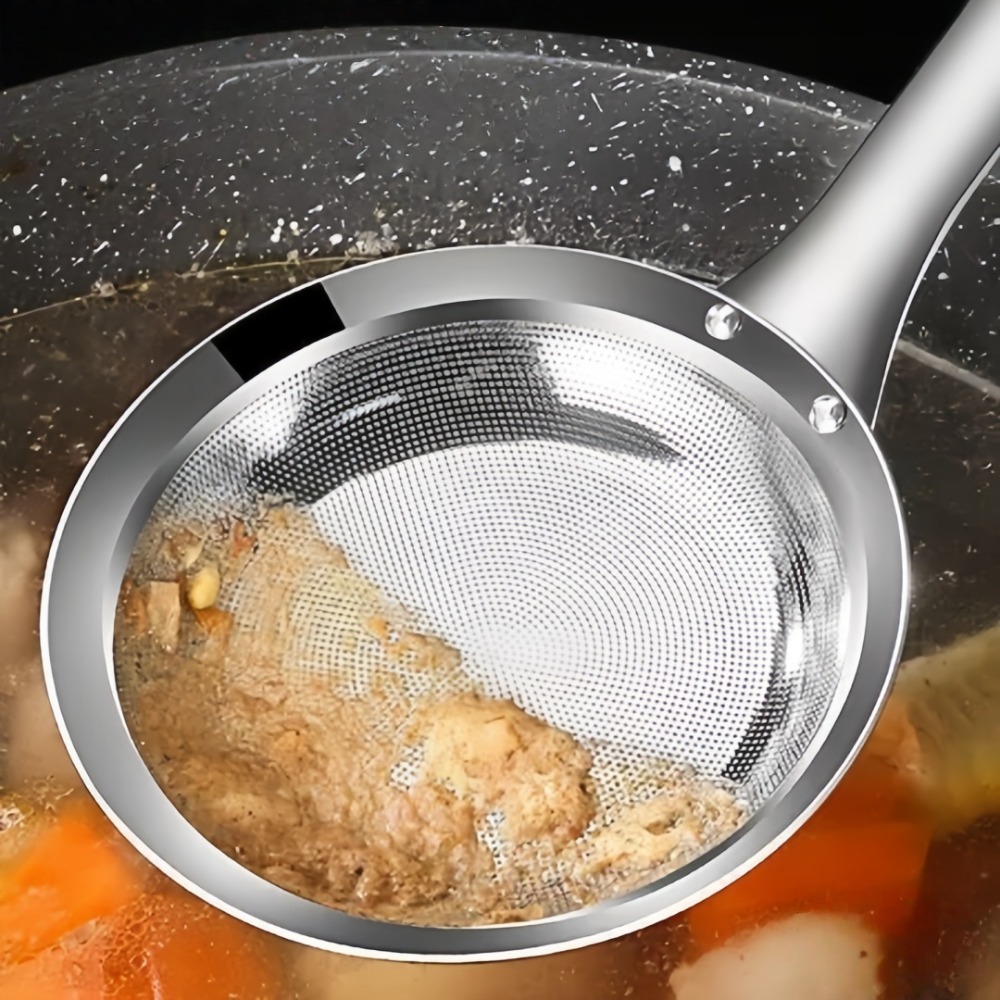 Commercial Kitchen Utensils - 2pc Stainless Steel Fine Mesh Oil