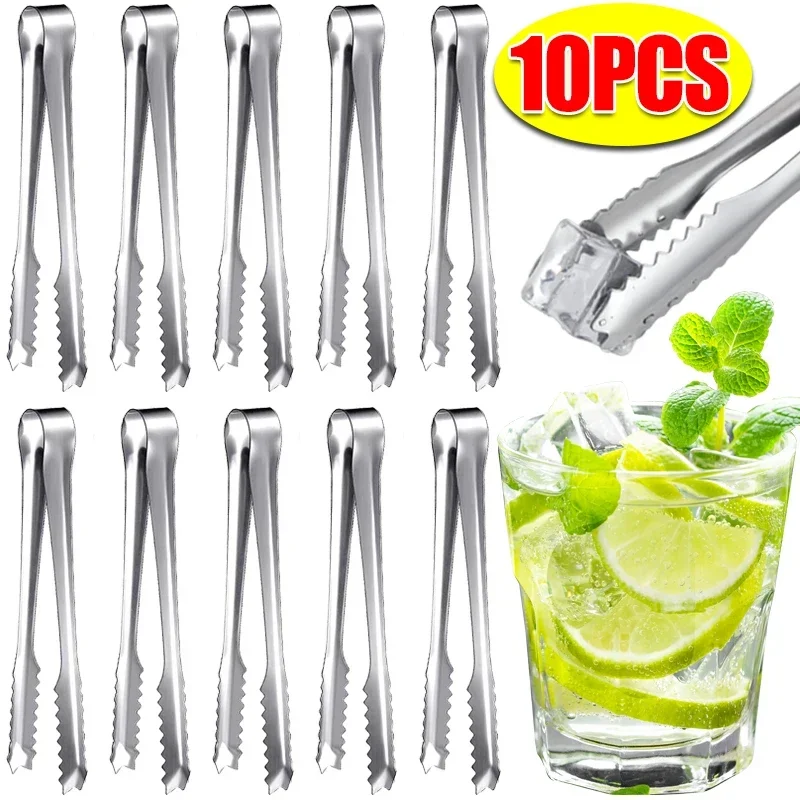 Commercial Kitchen Utensils - Stainless Steel Ice Tongs Bread Cake