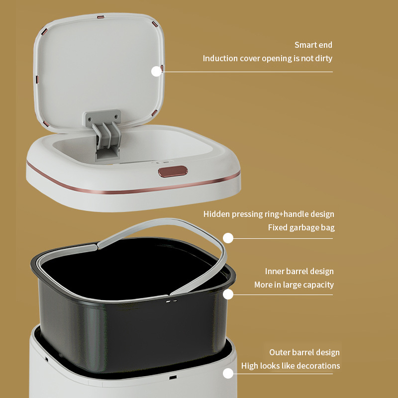 20/35/40L Smart Trash Can Larg - Commercial Kitchen Trash Can ulasan dan harga