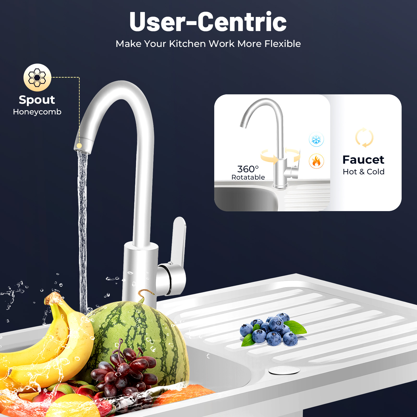 Stainless Steel Commercial Sin - Commercial Kitchen Faucets ulasan dan harga