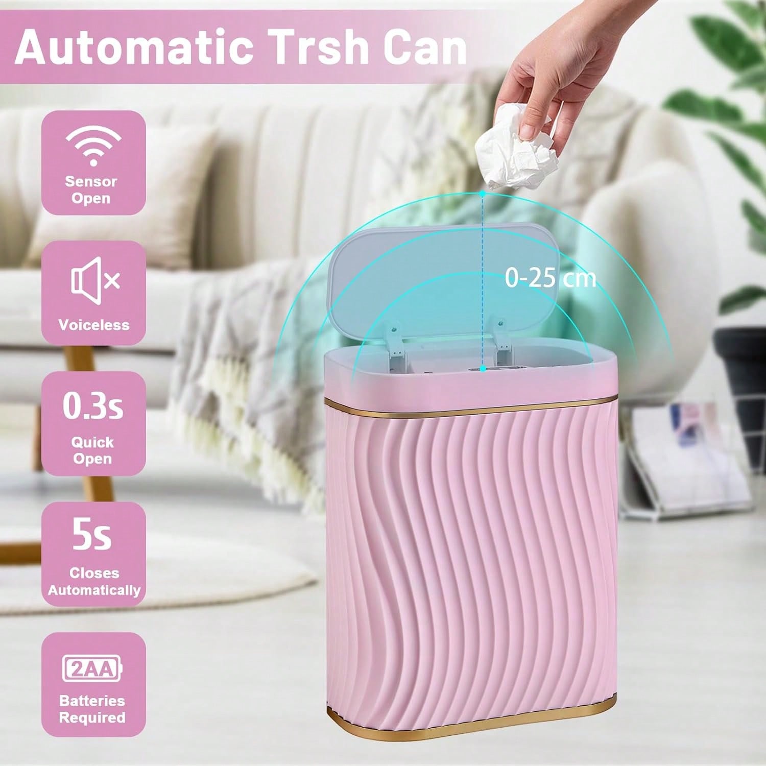 Smart Motion Sensor Trash Can, - Commercial Kitchen Trash Can ulasan dan harga