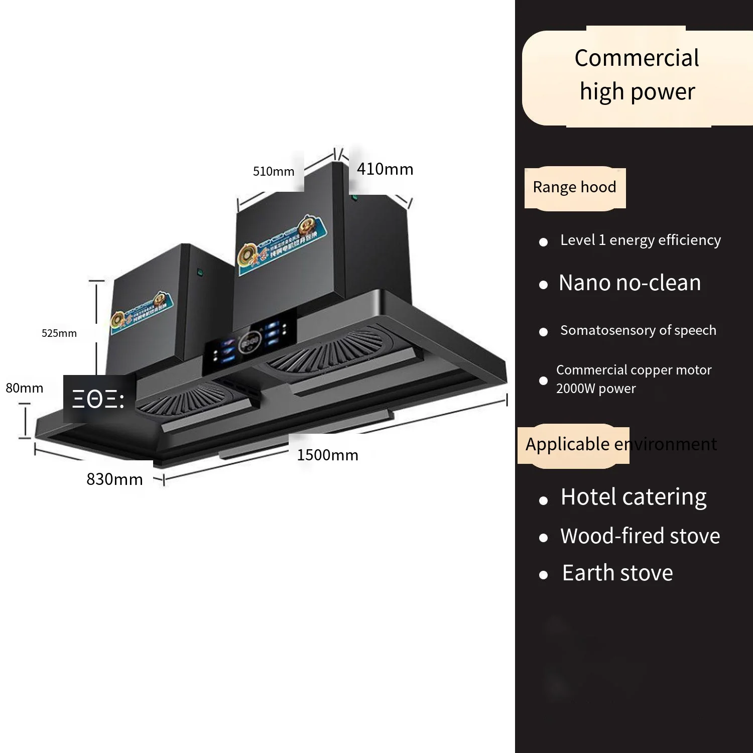 -for OEM  Hood Household Comme - Commercial Kitchen Range Hood ulasan dan harga