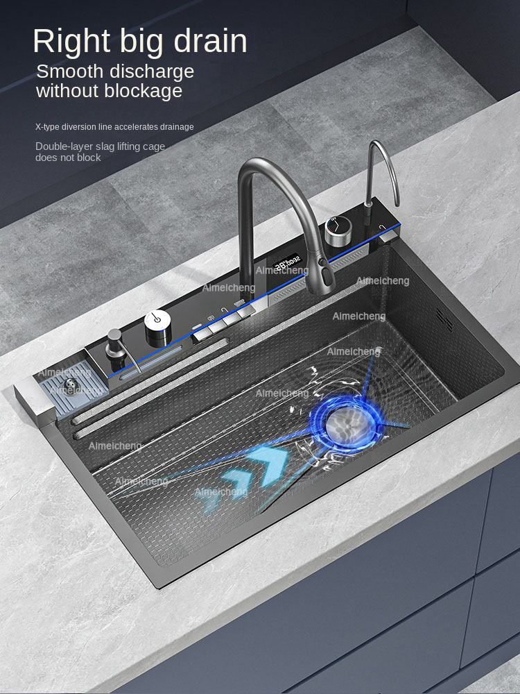 2026 Integrated Waterfall Kitc - Commercial Kitchen Faucets ulasan dan harga