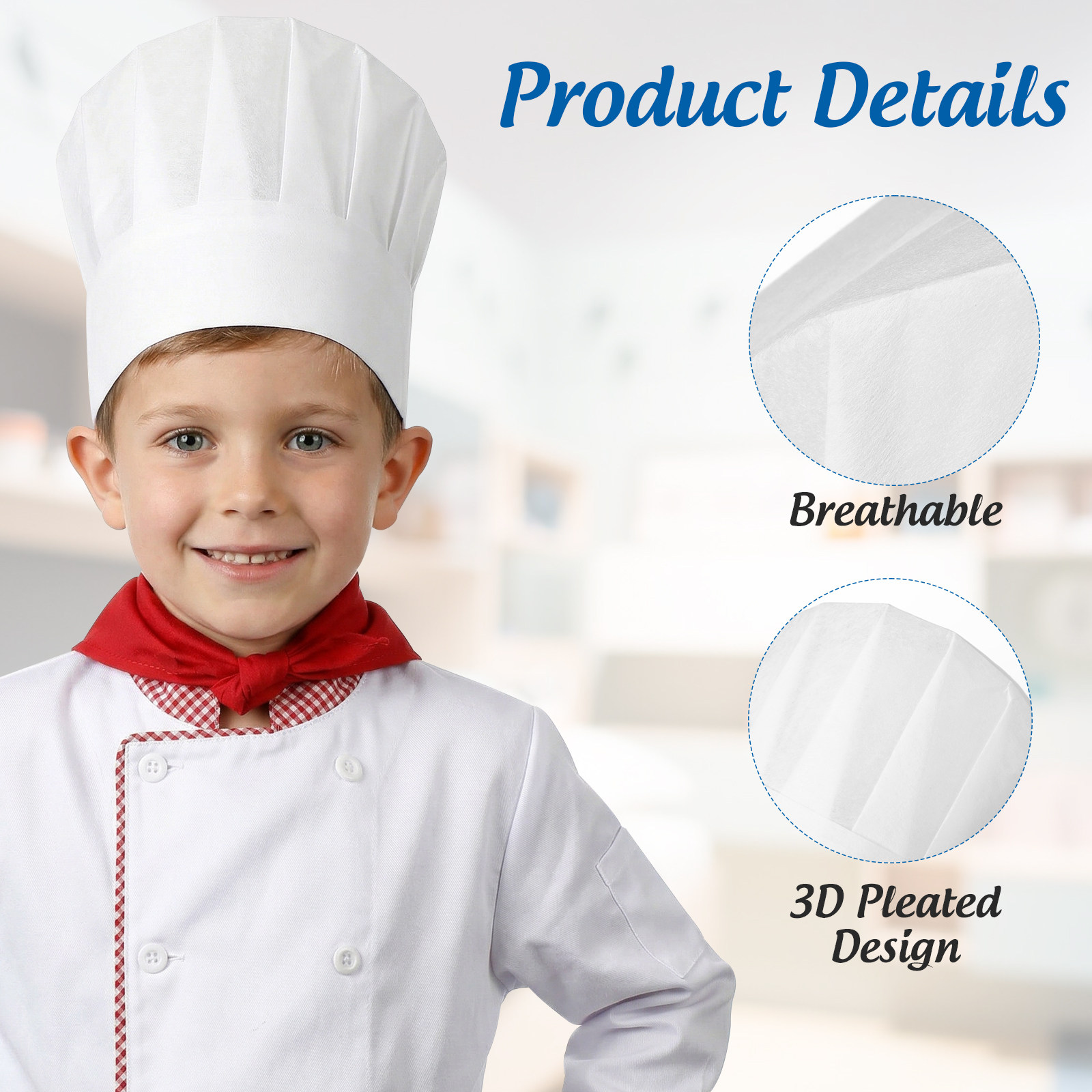 20pcs Children Disposable Chef - Commercial Kitchen Utensils ulasan dan harga