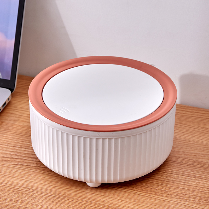 Round Trash Can With Lid, Whit - Commercial Kitchen Trash Can ulasan dan harga