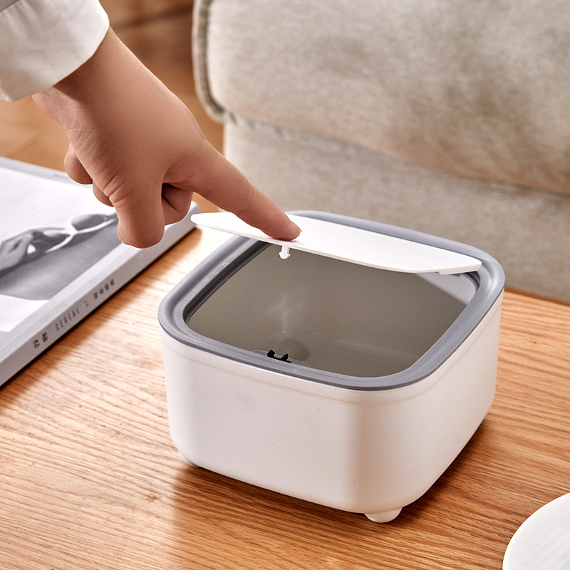 Round Trash Can With Lid, Whit - Commercial Kitchen Trash Can ulasan dan harga