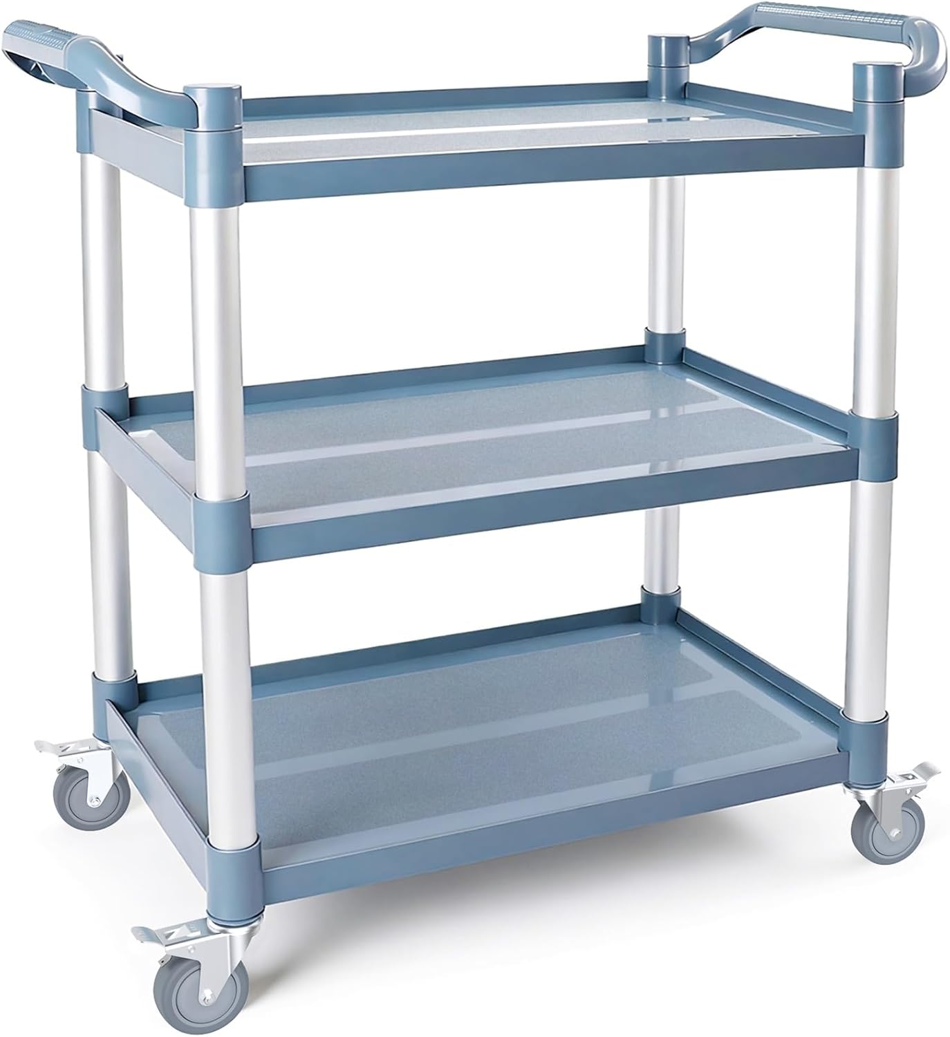 3 Tier Rolling Utility Cart On - Commercial Kitchen On Wheels ulasan dan harga