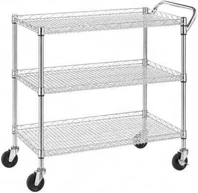 Heavy Duty 3 Tier Rolling Util - Commercial Kitchen On Wheels ulasan dan harga