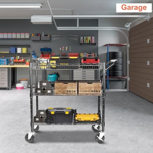 Heavy Duty Utility Cart, 990Lb - Commercial Kitchen On Wheels ulasan dan harga
