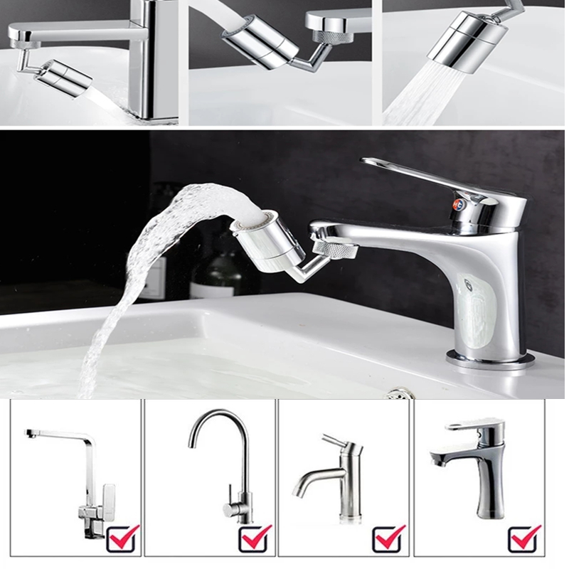 1-10PCS 720° Swivel Kitchen Fa - Commercial Kitchen Tap With Spray ulasan dan harga