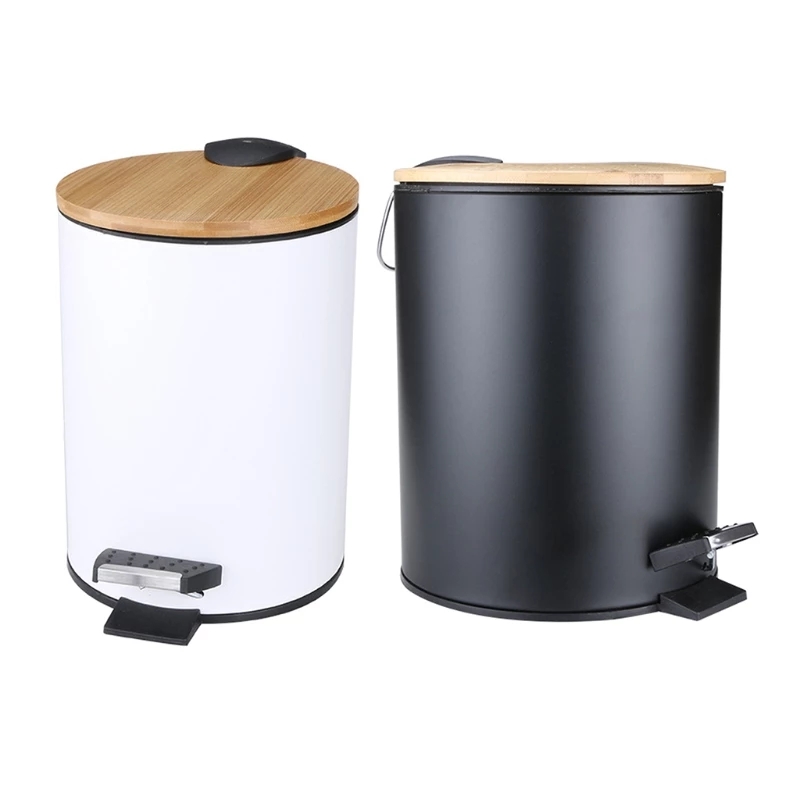 3/5L Wooden Flip Step Trash Ca - Commercial Kitchen Trash Can ulasan dan harga