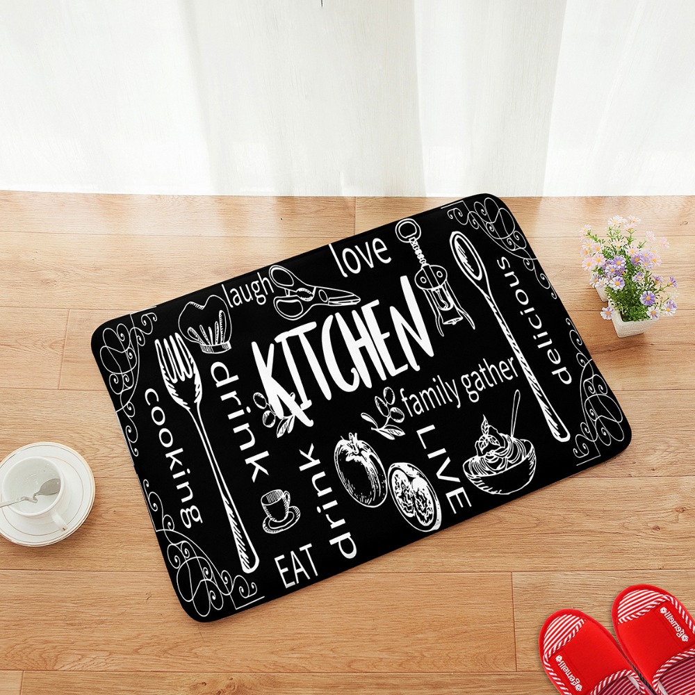 2PC Kitchen Life Quote Carpet  - Commercial Kitchen Quotes ulasan dan harga