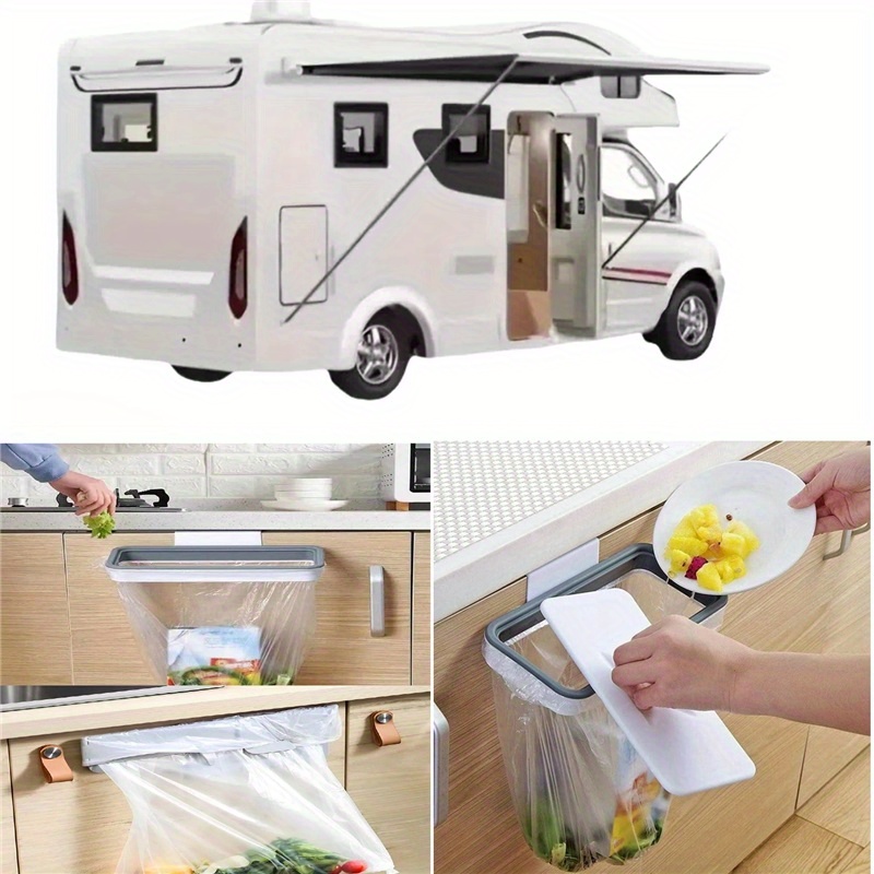 4pcs Hanging Garbage Rack Plas - Commercial Kitchen Trash Can ulasan dan harga