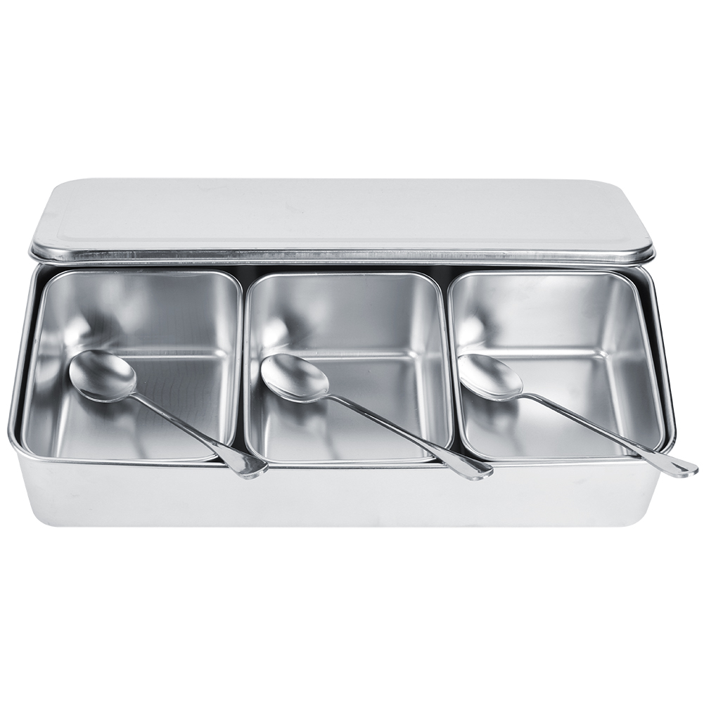 Household 3‑Grid Stainless Ste - Commercial Kitchen Utensils ulasan dan harga