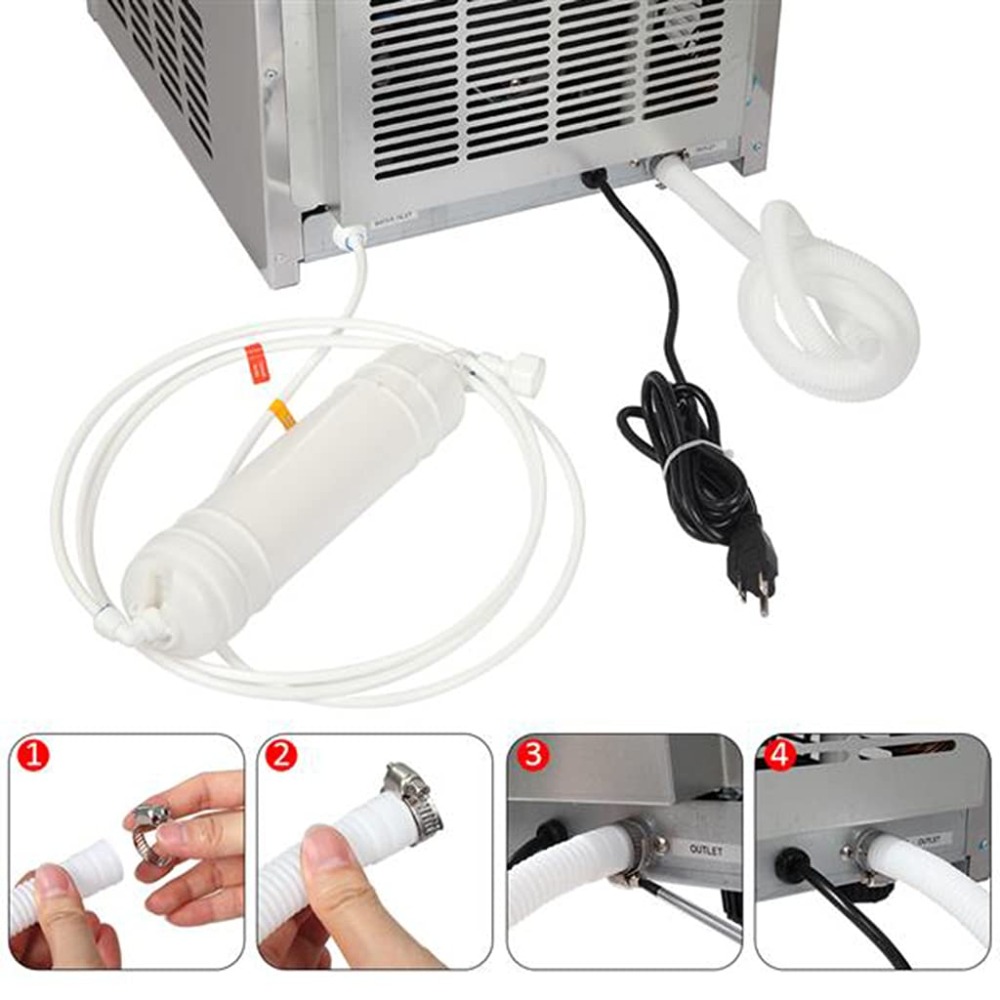 Commercial Ice Maker 110Lbs/24 - Commercial Ice Maker ulasan dan harga