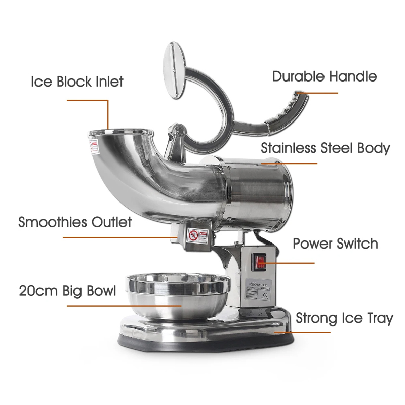 Electric Snow Cone Machine Ice - Commercial Ice Maker ulasan dan harga
