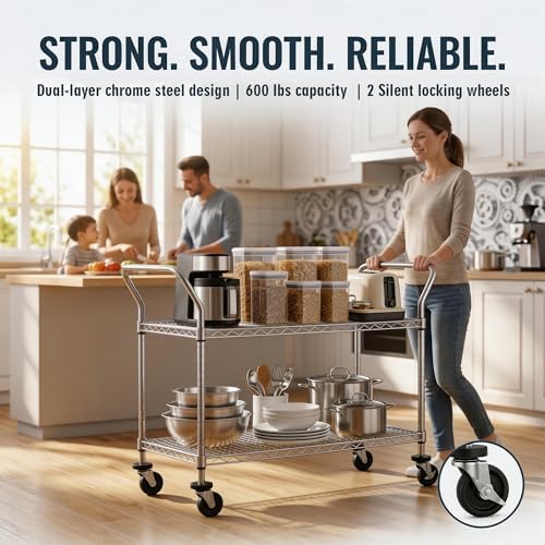2 Tier Commercial Grade Rollin - Commercial Kitchen On Wheels ulasan dan harga