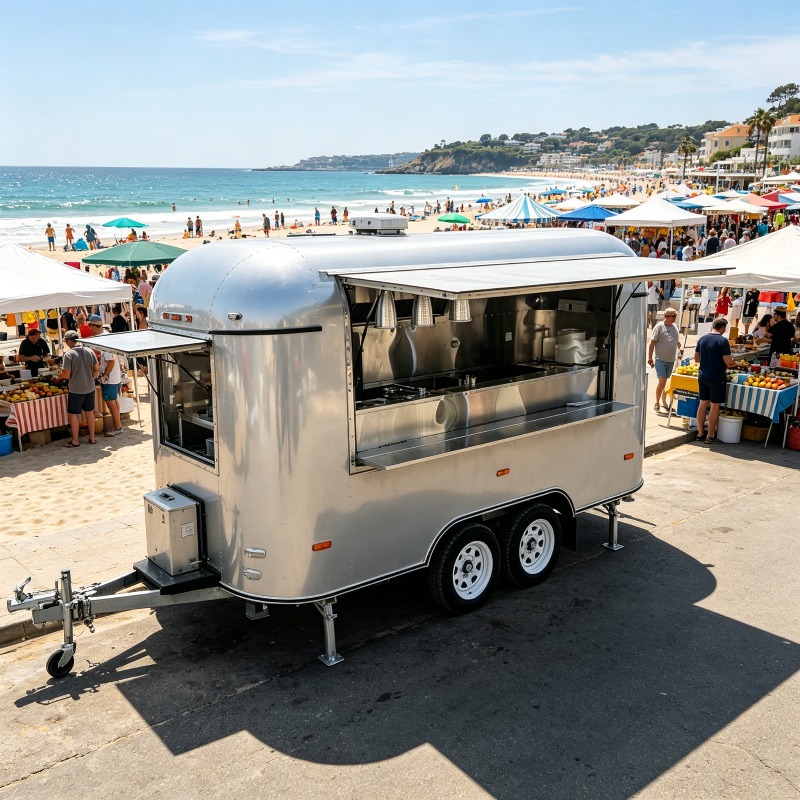 Stainless Steel Food Trailer M - Commercial Kitchen Layouts ulasan dan harga