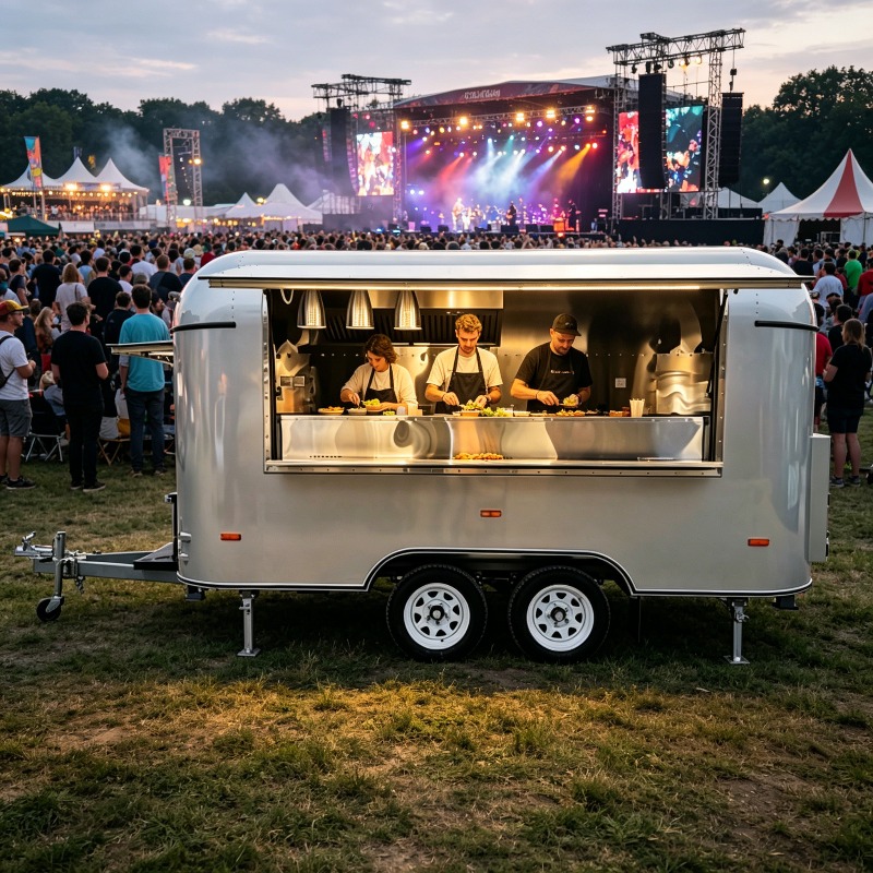Stainless Steel Food Trailer M - Commercial Kitchen Layouts ulasan dan harga