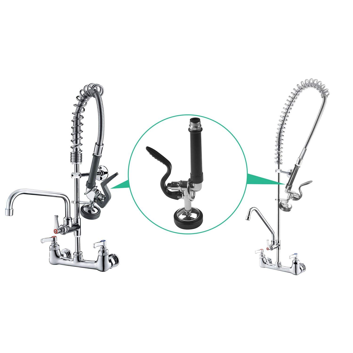 In stock Pre Rinse Sprayer Com - Commercial Kitchen Faucets ulasan dan harga