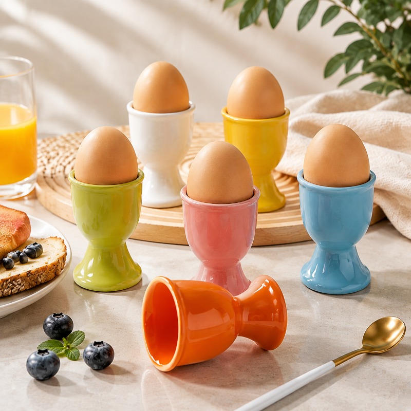 Ceramic Egg Cup Holders Macaro - Commercial Kitchen Utensils ulasan dan harga